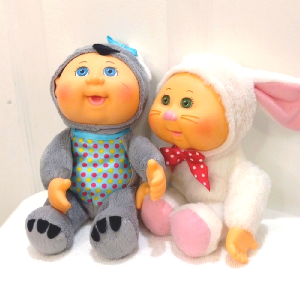Two Cabbage Patch Kids ,White Honey Bunny Forest Friends& Frankie Koala Zoo